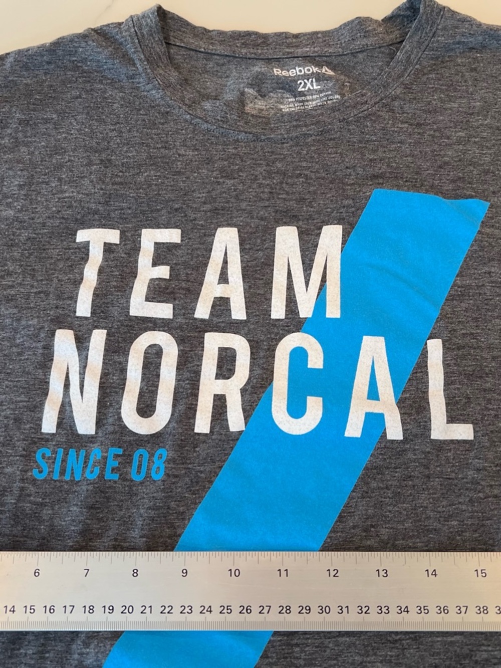 Reebok Norcal Crossfit gym heather grey tshirt - Picture 2 of 4